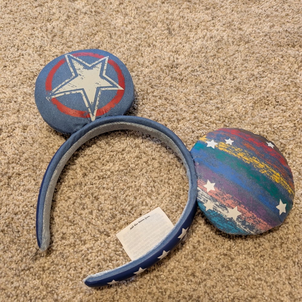 Star Patterned Mouse Ears Headband